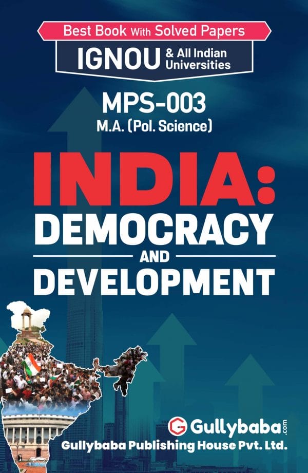 IGNOU MPS03 Help Book Political Science MA Latest Edition