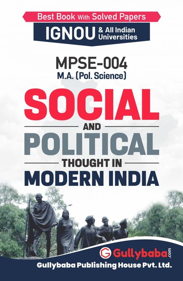 IGNOU MPSE04 Help Book Political Science MA Latest Edition