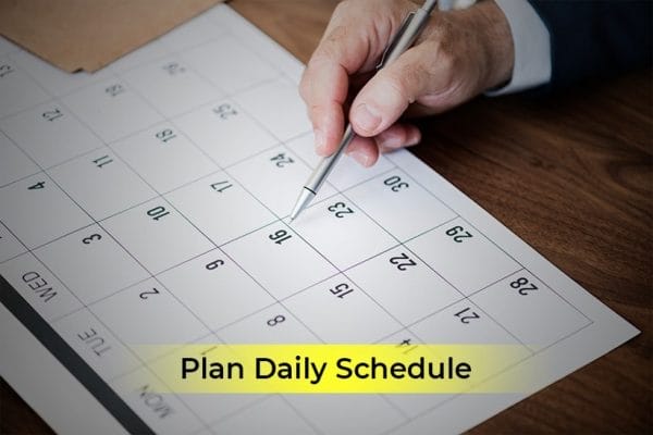 Plan Daily Schedule