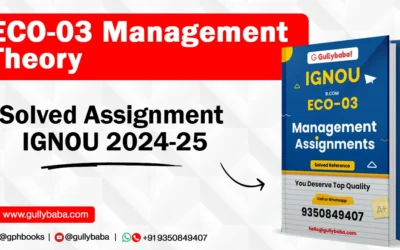 ECO-03 Management Theory Solved Assignment IGNOU 2022-2023