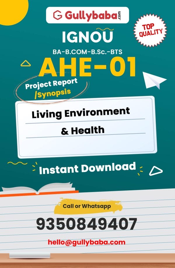 AHE-01 P Project – Living Environment & Health