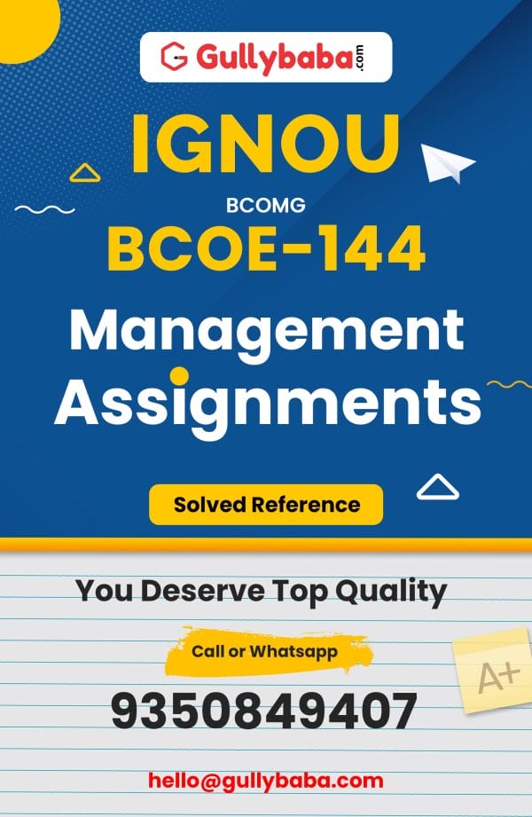 BCOE-144 Assignment