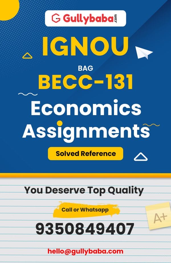 BECC-131 Assignment