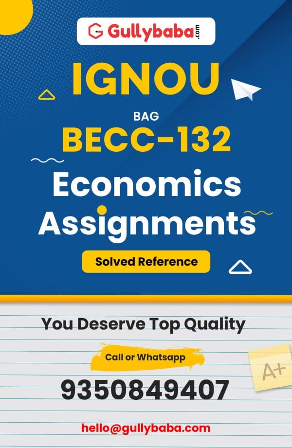 BECC-132 Assignment
