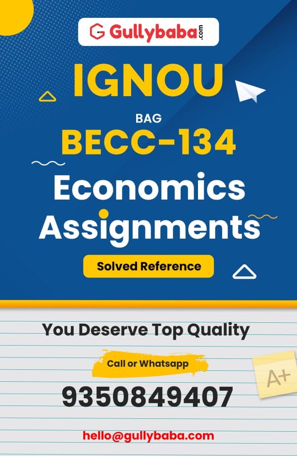 BECC-134 Assignment