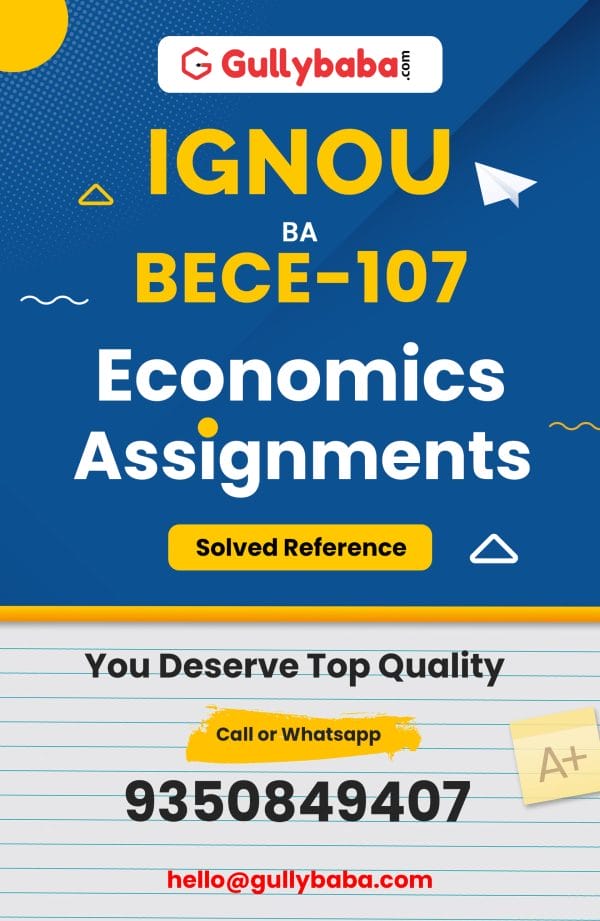 BECE-107 Assignment