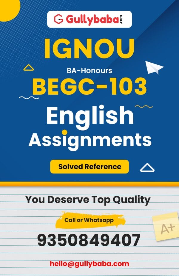 BEGC-103 Assignment