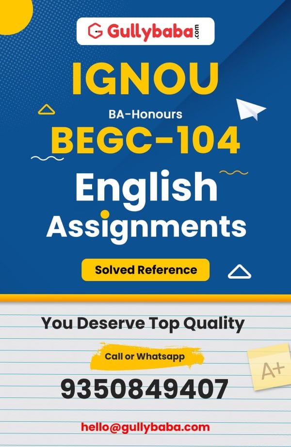 BEGC-104 Assignment