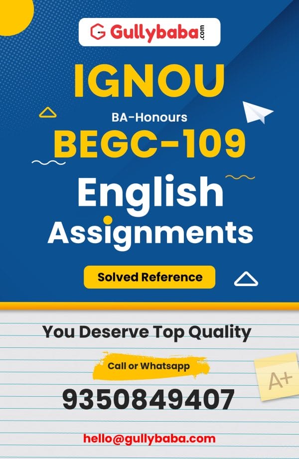 BEGC-109 Assignment