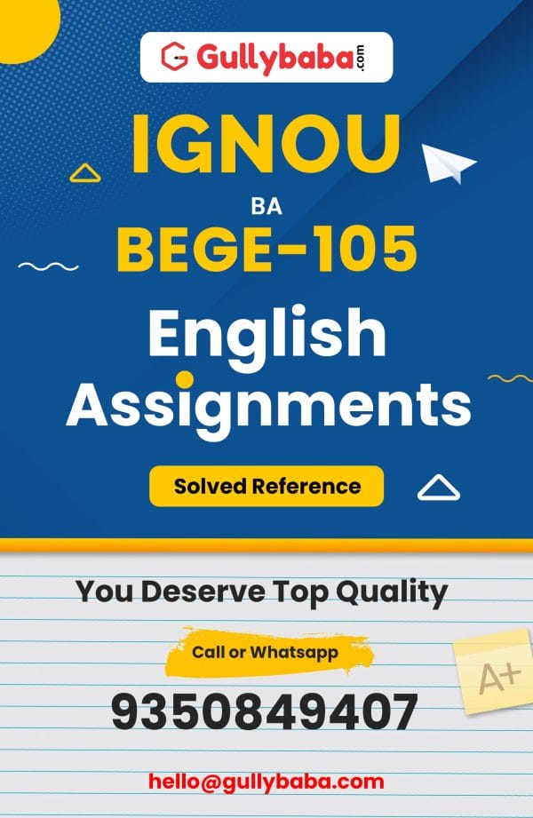 BEGE-105 Assignment