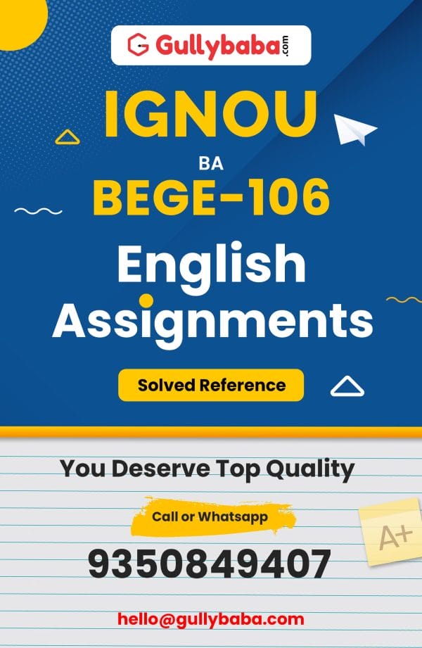 BEGE-106 Assignment