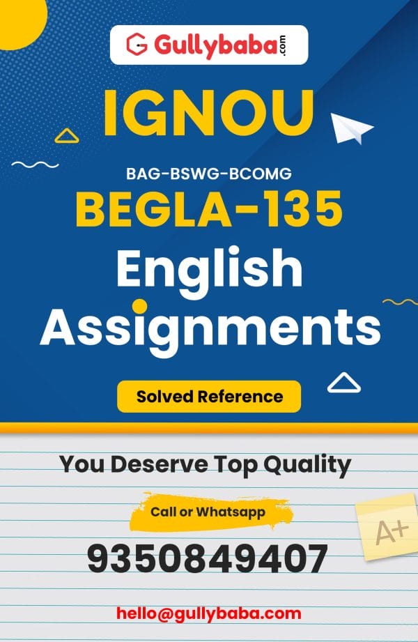 BEGLA-135 Assignment