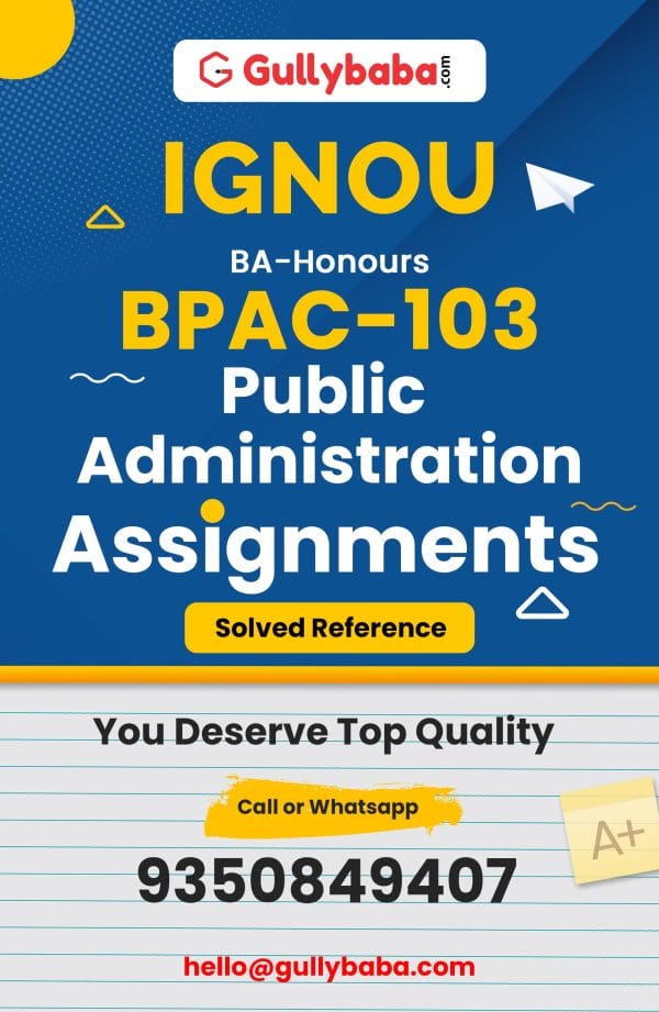 BPAC-103 Assignment
