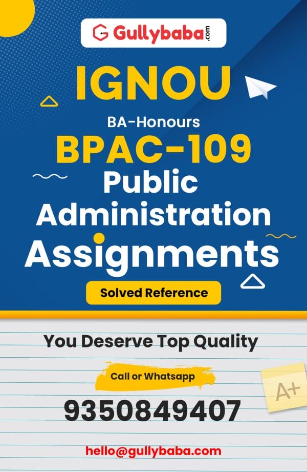 BPAC-109 Assignment