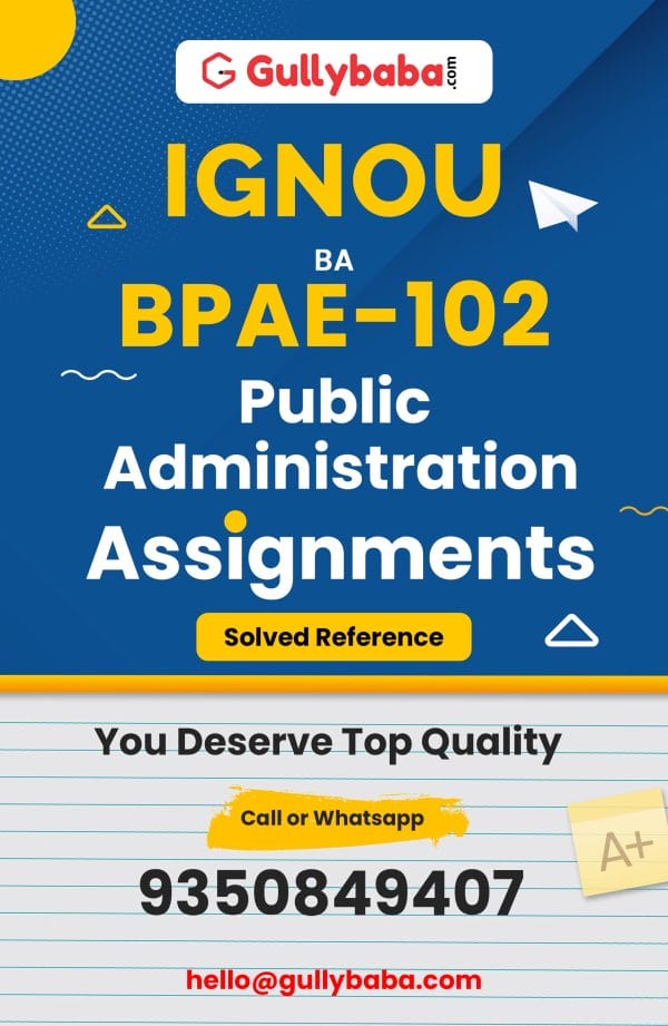 BPAE-102 Assignment