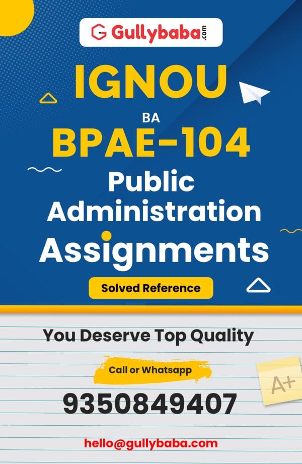 BPAE-104 Assignment