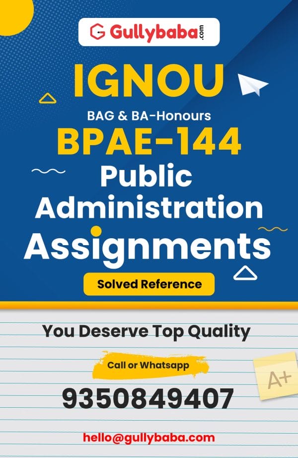 BPAE-144 Assignment