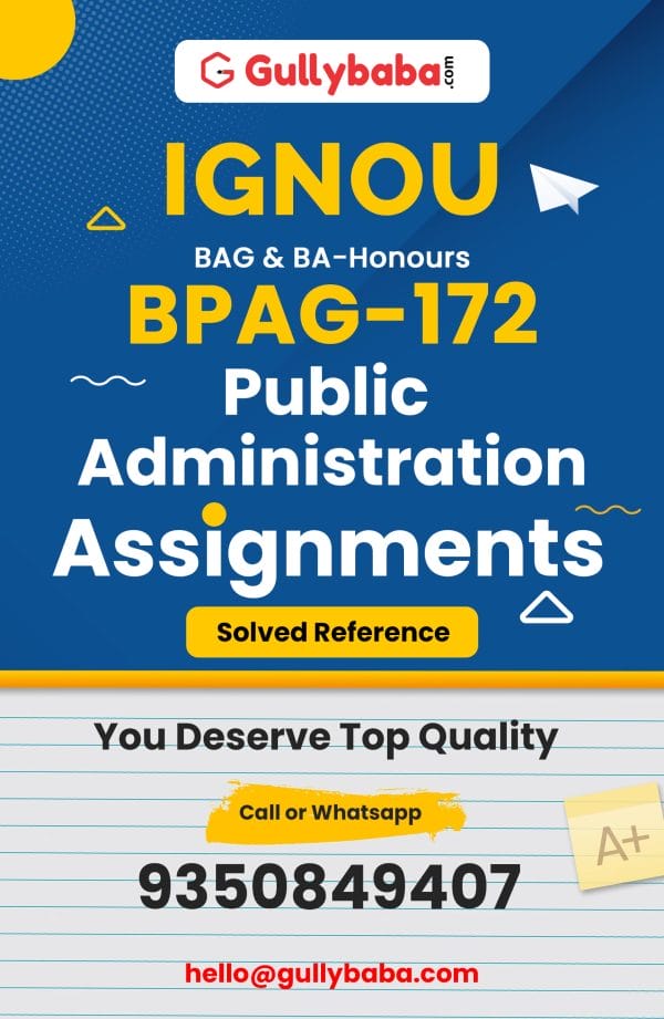 BPAG-172 Assignment