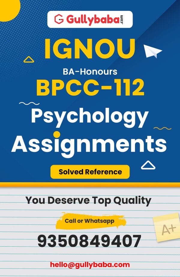 BPCC-112 Assignment