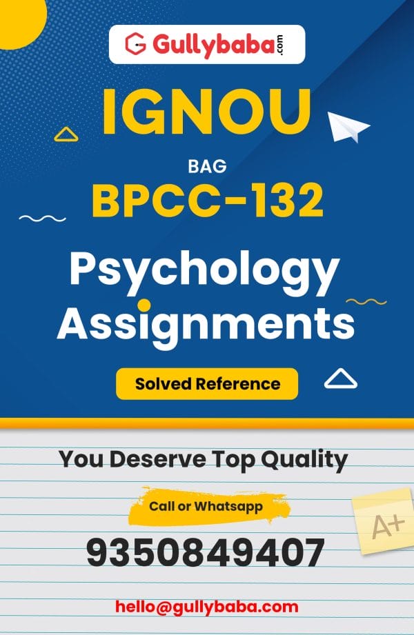 BPCC-132 Assignment