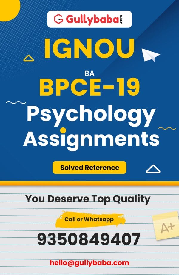 BPCE-19 Assignment