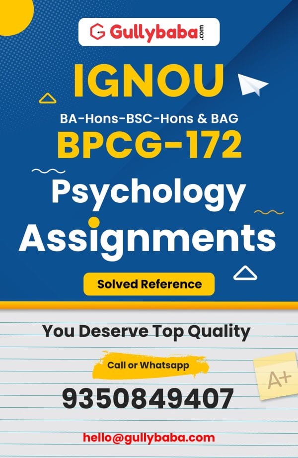 BPCG-172 Assignment