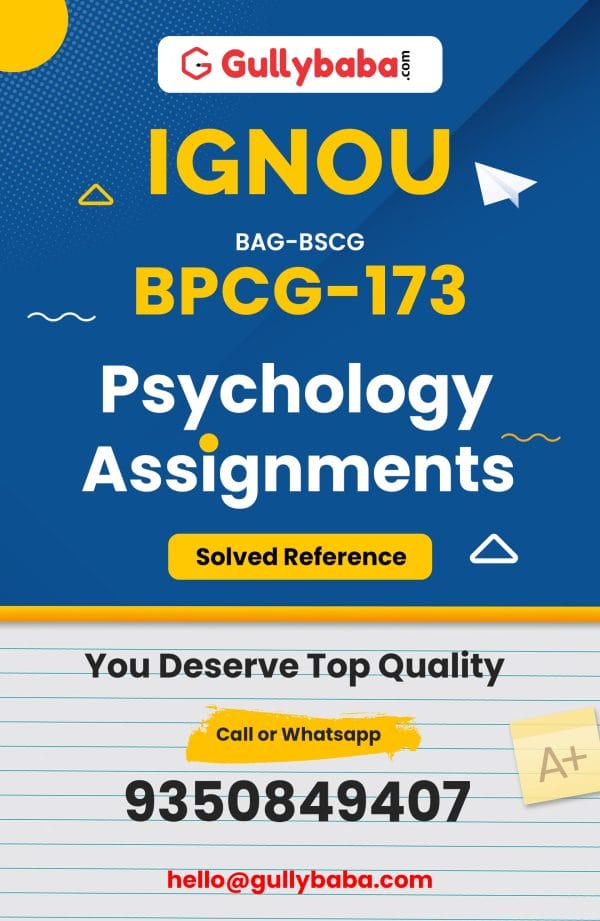BPCG-173 Assignment