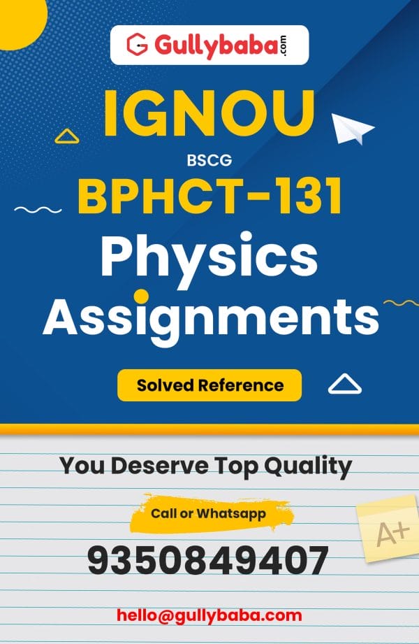 BPHCT-131 Assignment