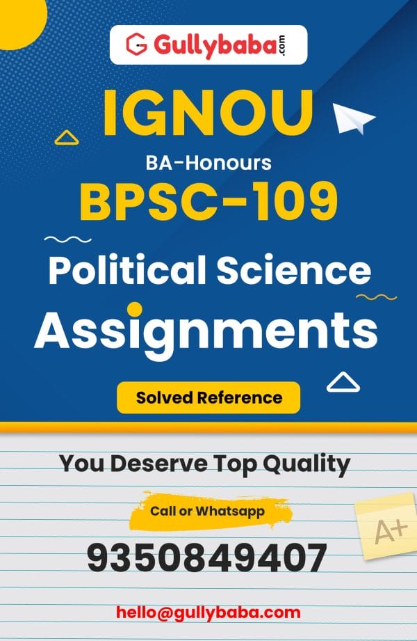 BPSC-109 Assignment