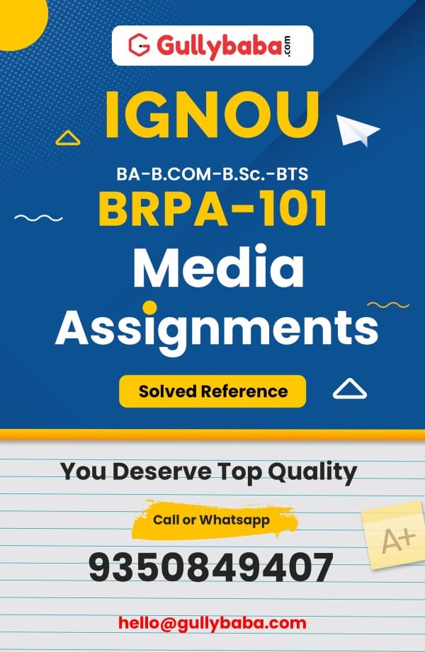 BRPA-101 Assignment
