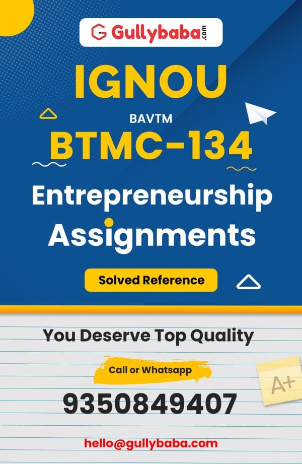 BTMC-134 Assignment