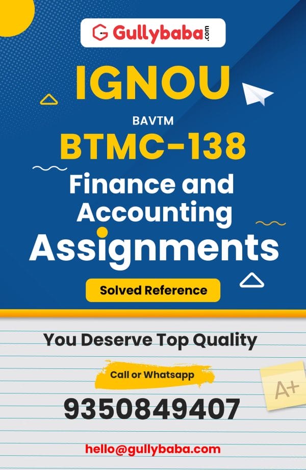 BTMC-138 Assignment