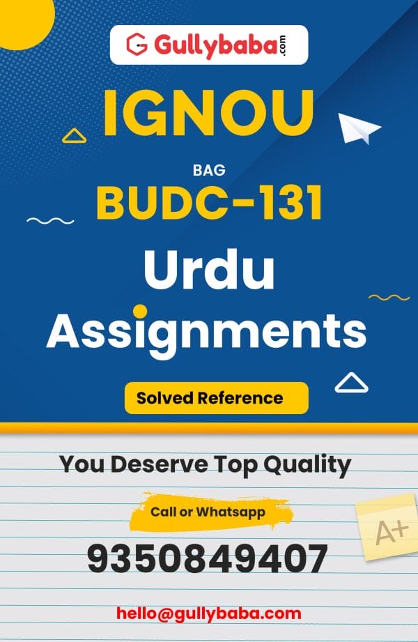 BUDC-131 Assignment