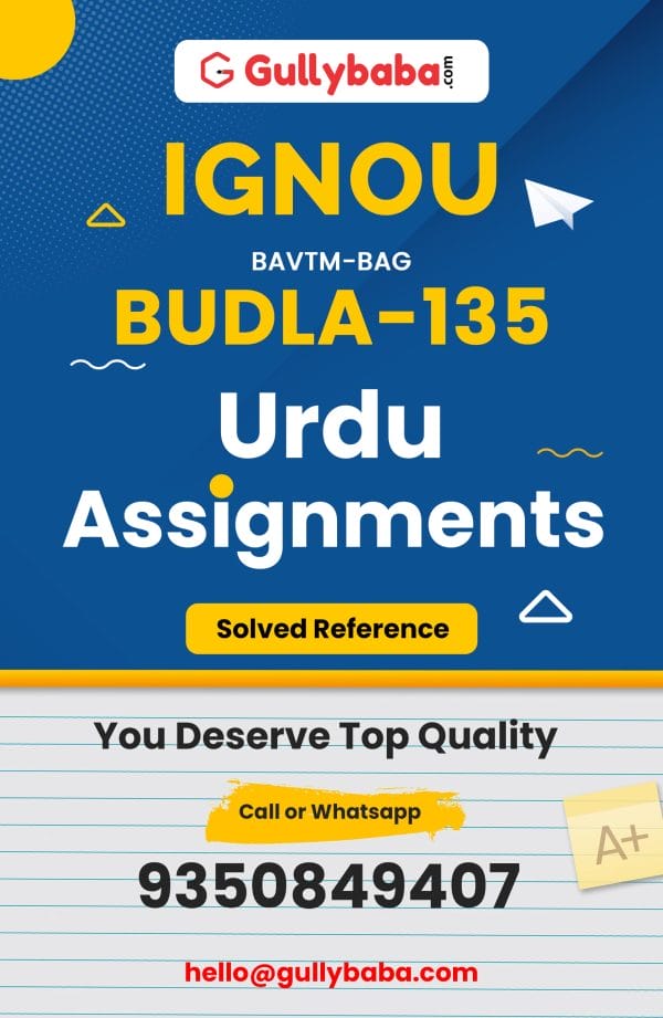 BUDLA-135 Assignment