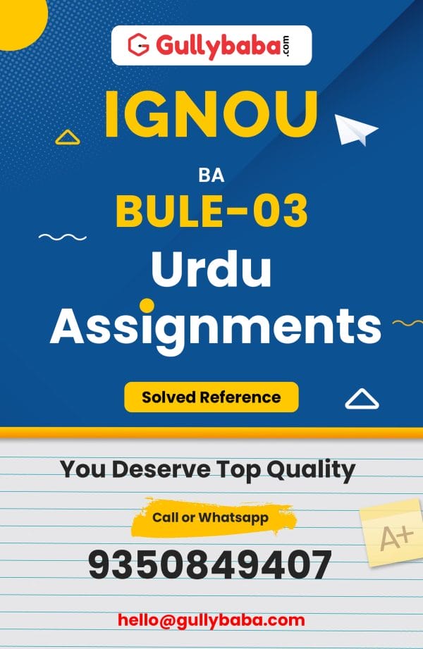 BULE-03 Assignment