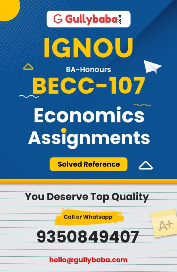 BECC-107 Assignment
