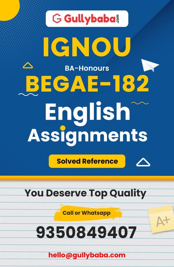 BEGAE-182 Assignment
