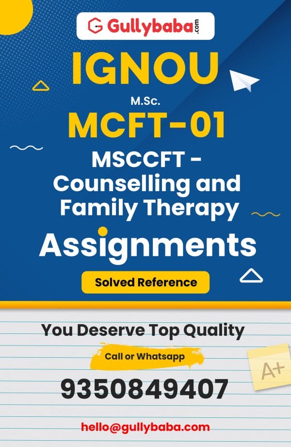 MCFT-01 Assignment