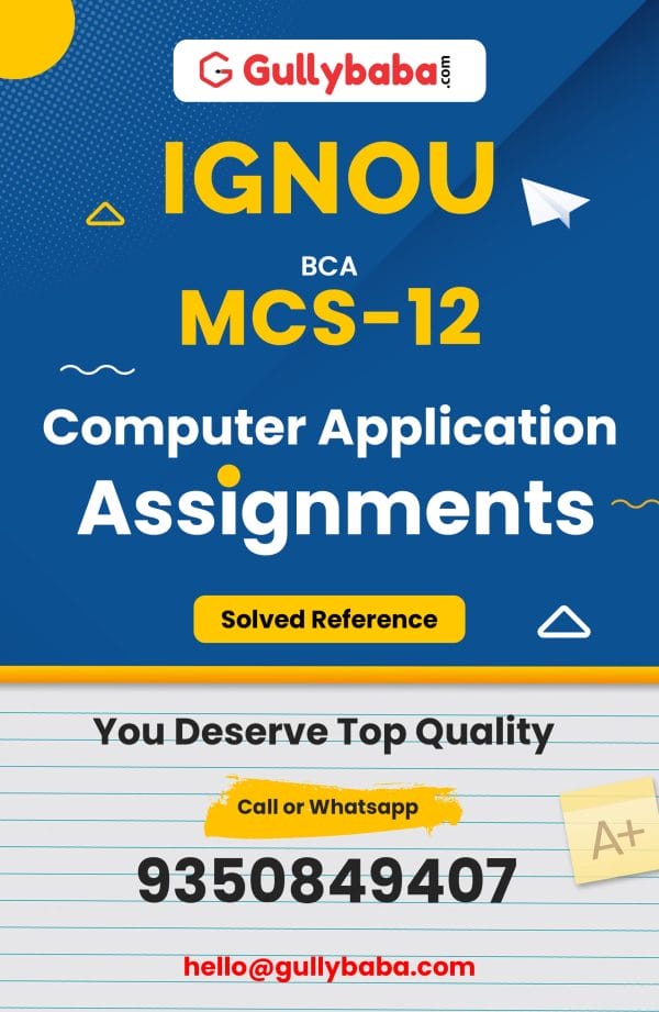 MCS-12 Assignment