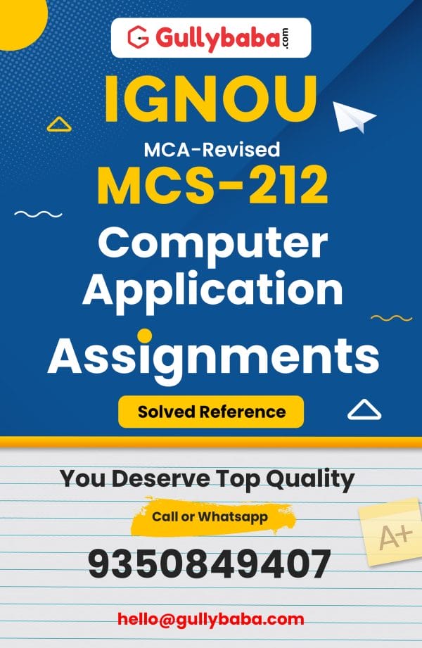 MCS-212 Assignment