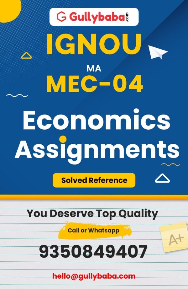 MEC-04 Assignment