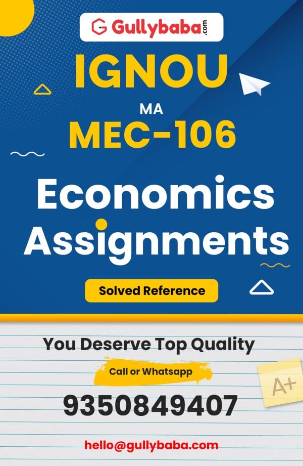 MEC-106 Assignment