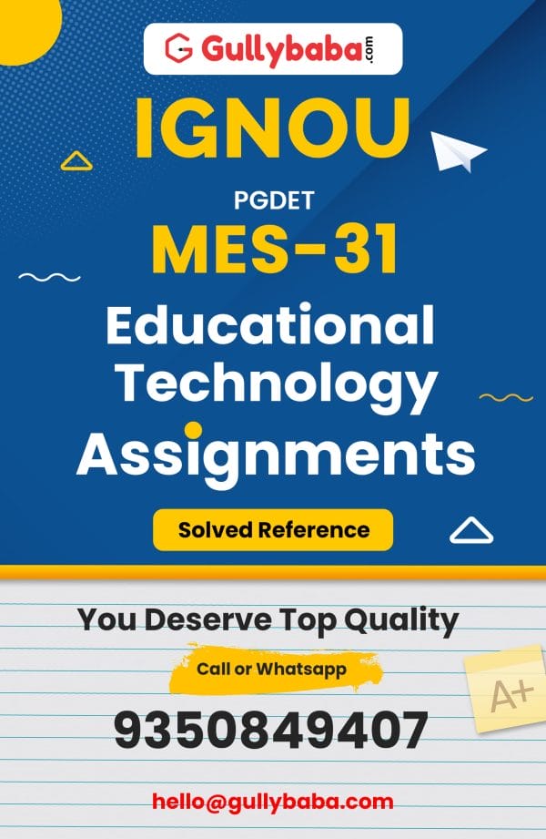 MES-31 Assignment