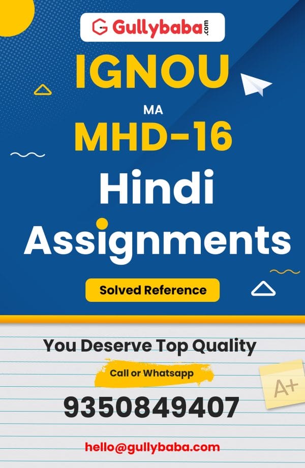 MHD-16 Assignment