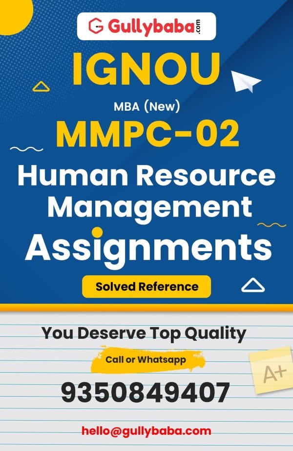 MMPC-02 Assignment