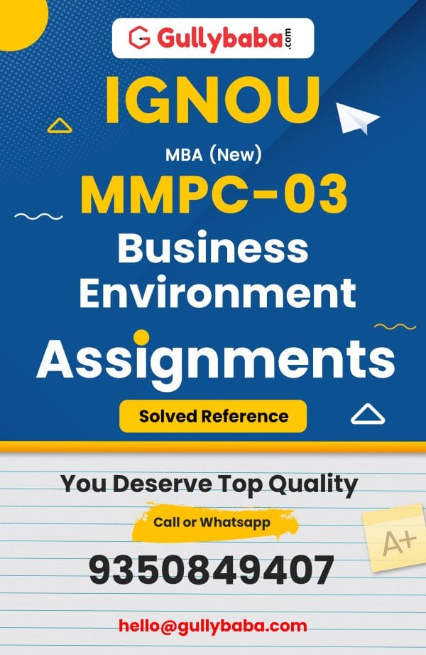 MMPC-03 Assignment