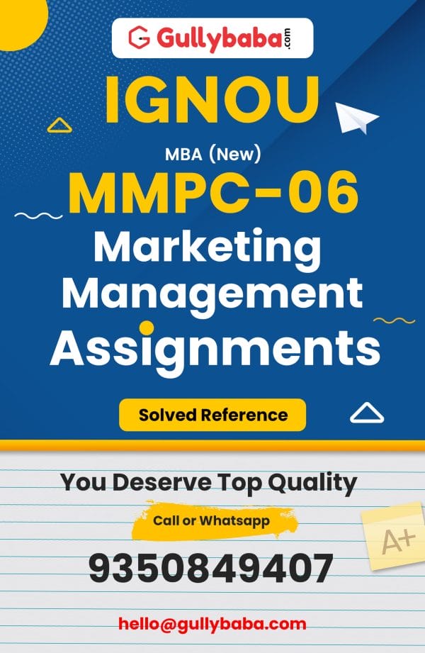 MMPC-06 Assignment