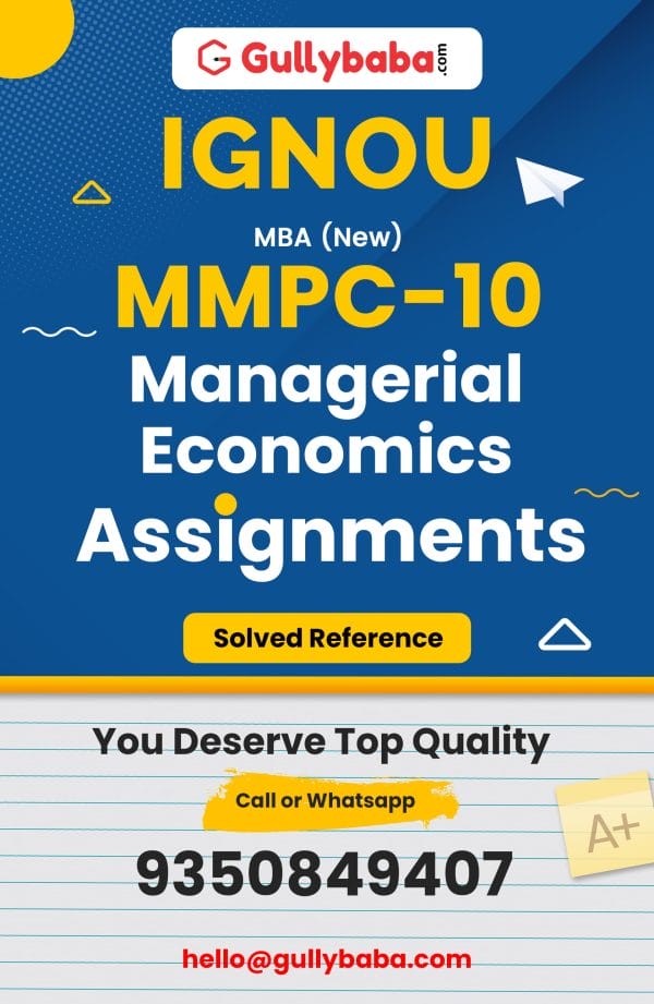 MMPC-10 Assignment