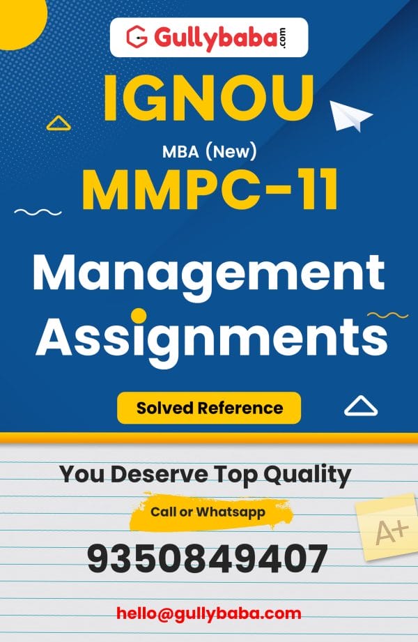MMPC-11 Assignment