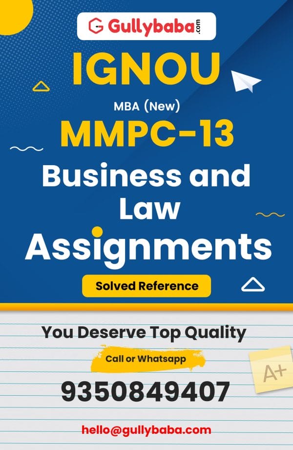 MMPC-13 Assignment